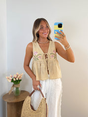 Wildflower Tie Front Top