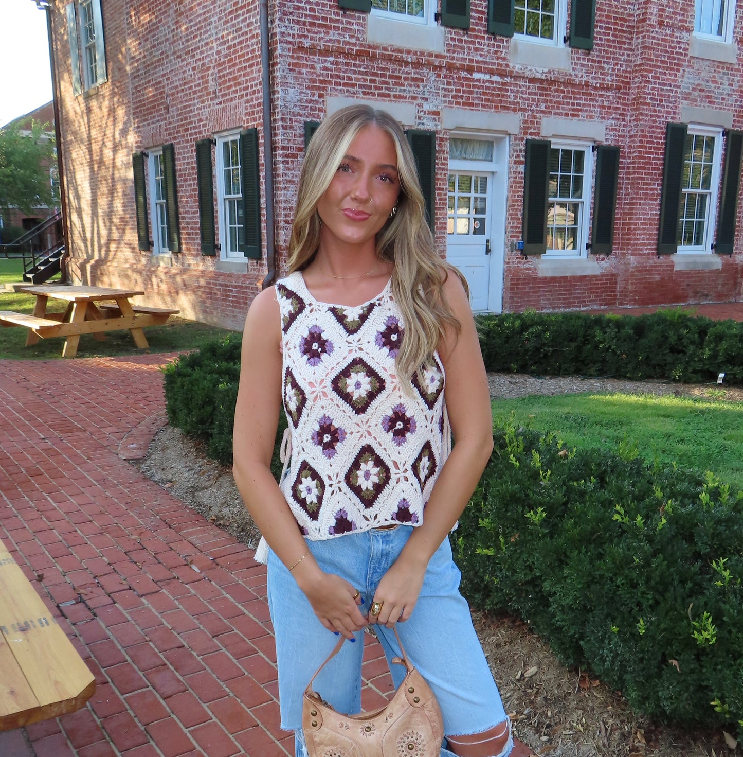 Autumn Petals Crochet Top