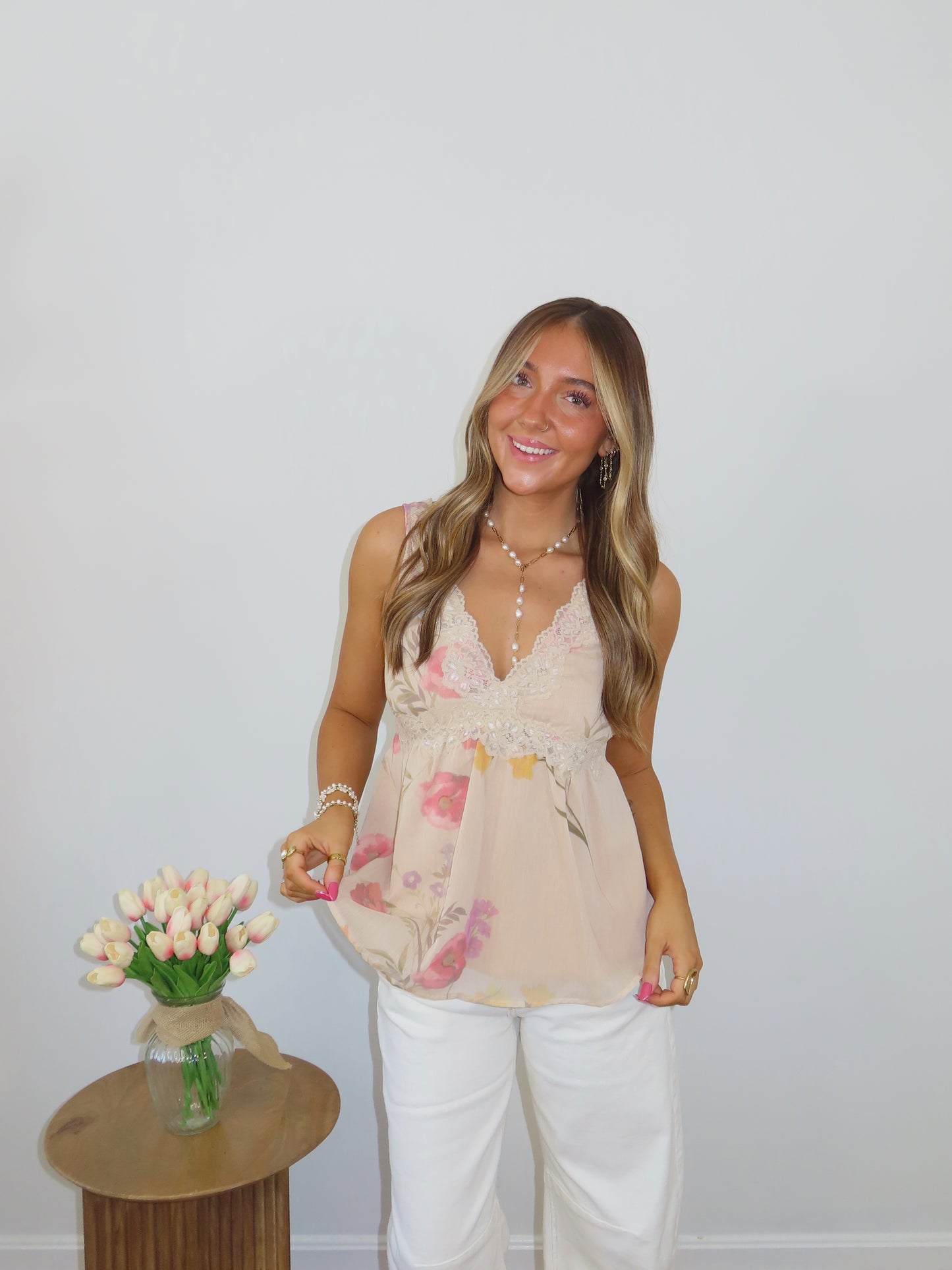 Blossom Lace Tank