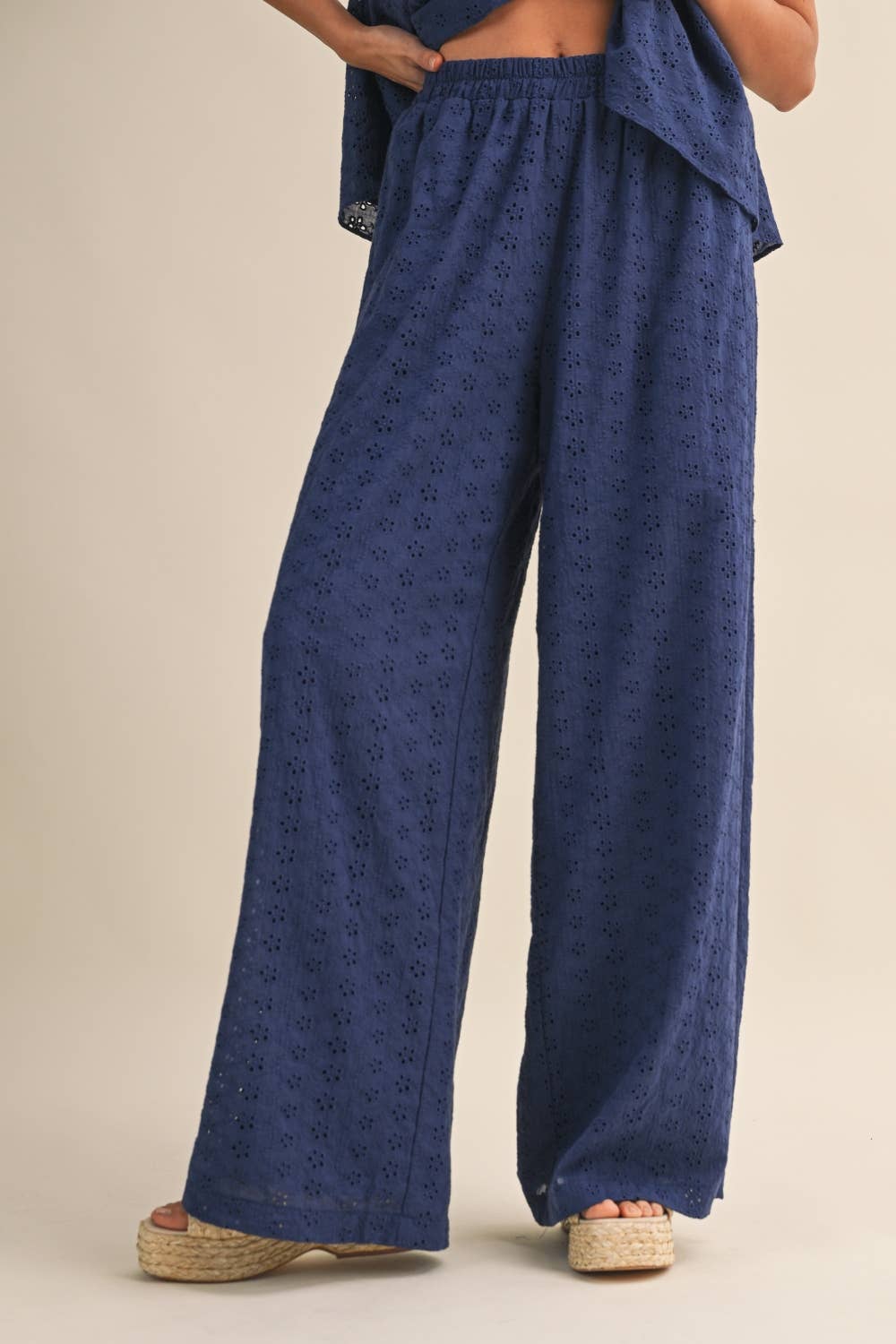 Navy Eyelet Set