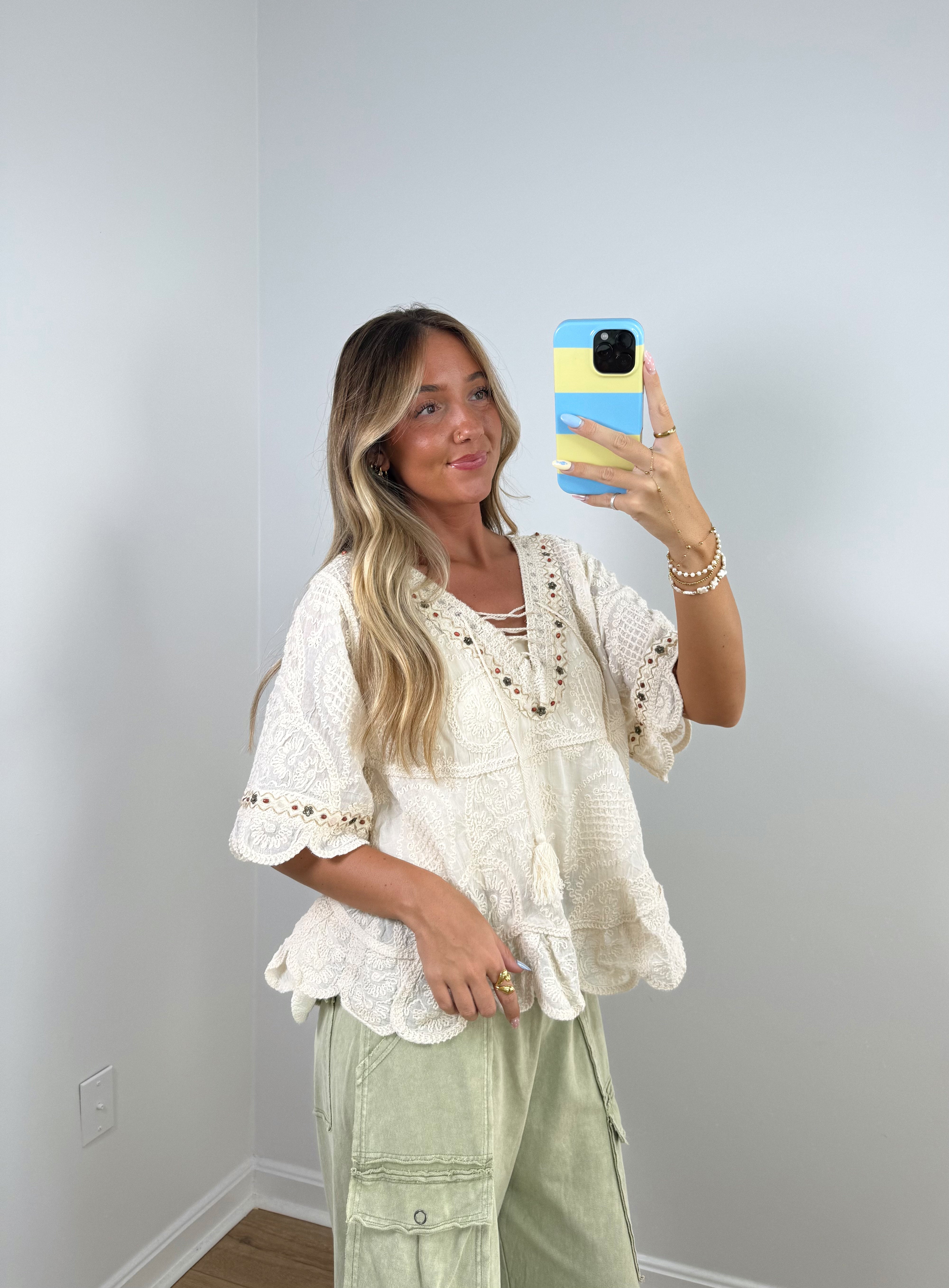 Flora Beaded Blouse
