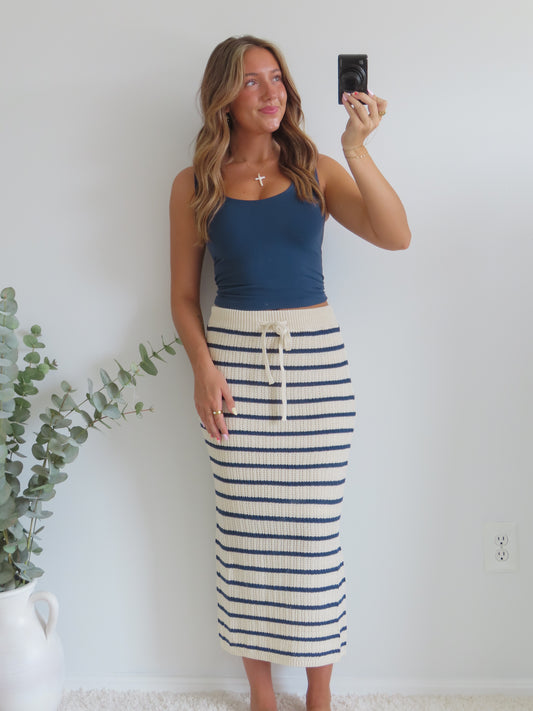 Coastline Stripes Skirt