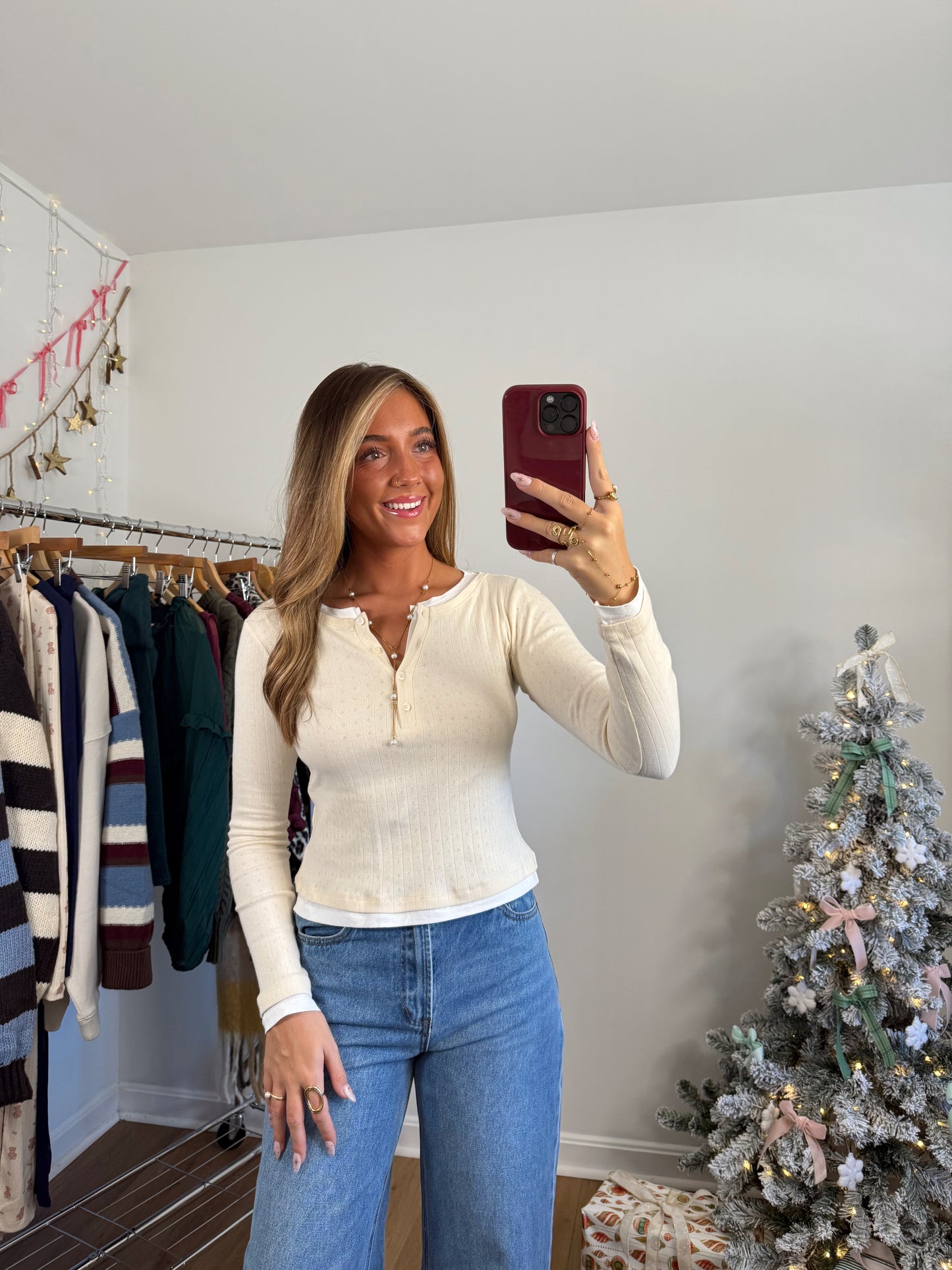 Elevated Pointelle Long Sleeve