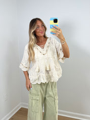 Flora Beaded Blouse
