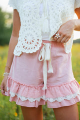 Boho Ruffle Shorts