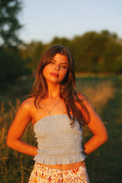 Denim Skies Tube Top