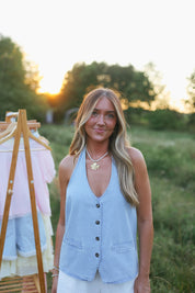 Wren Denim Halter