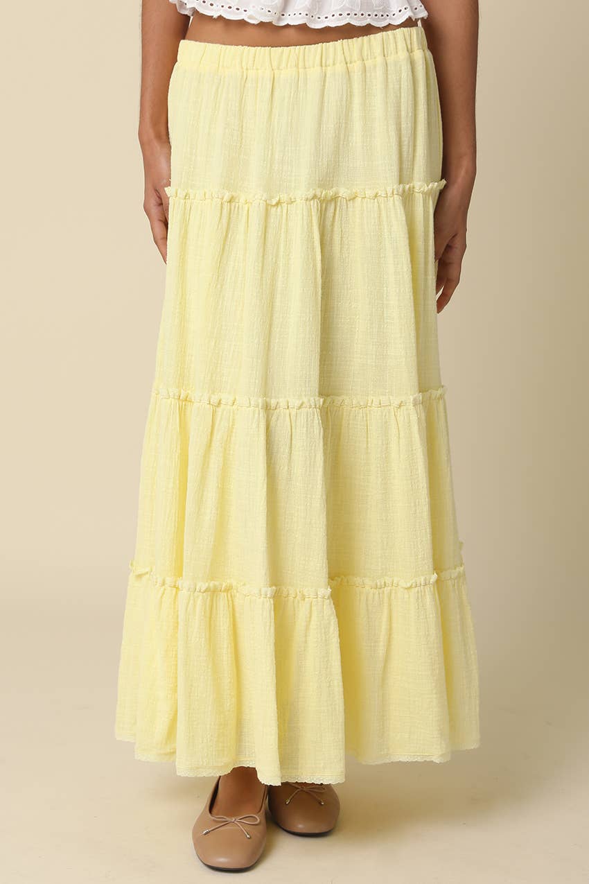 Buttercup Tiered Maxi Skirt