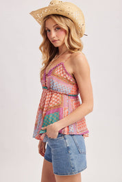 Boho Patchwork Tank