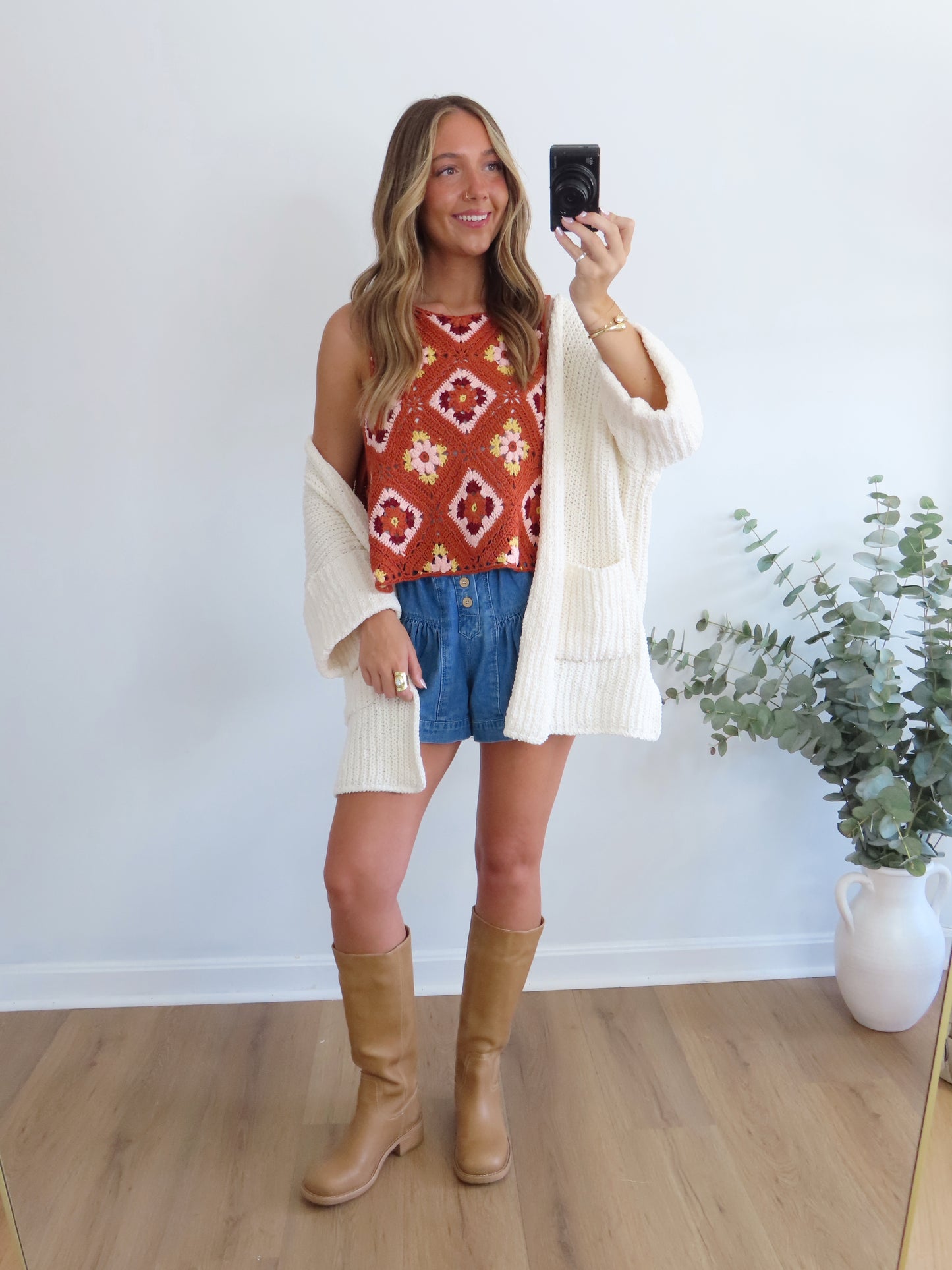 Autumn Petals Crochet Top