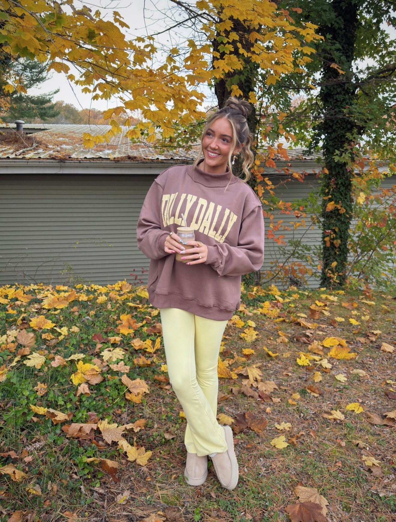 Dilly Dally Mockneck Sweatshirt