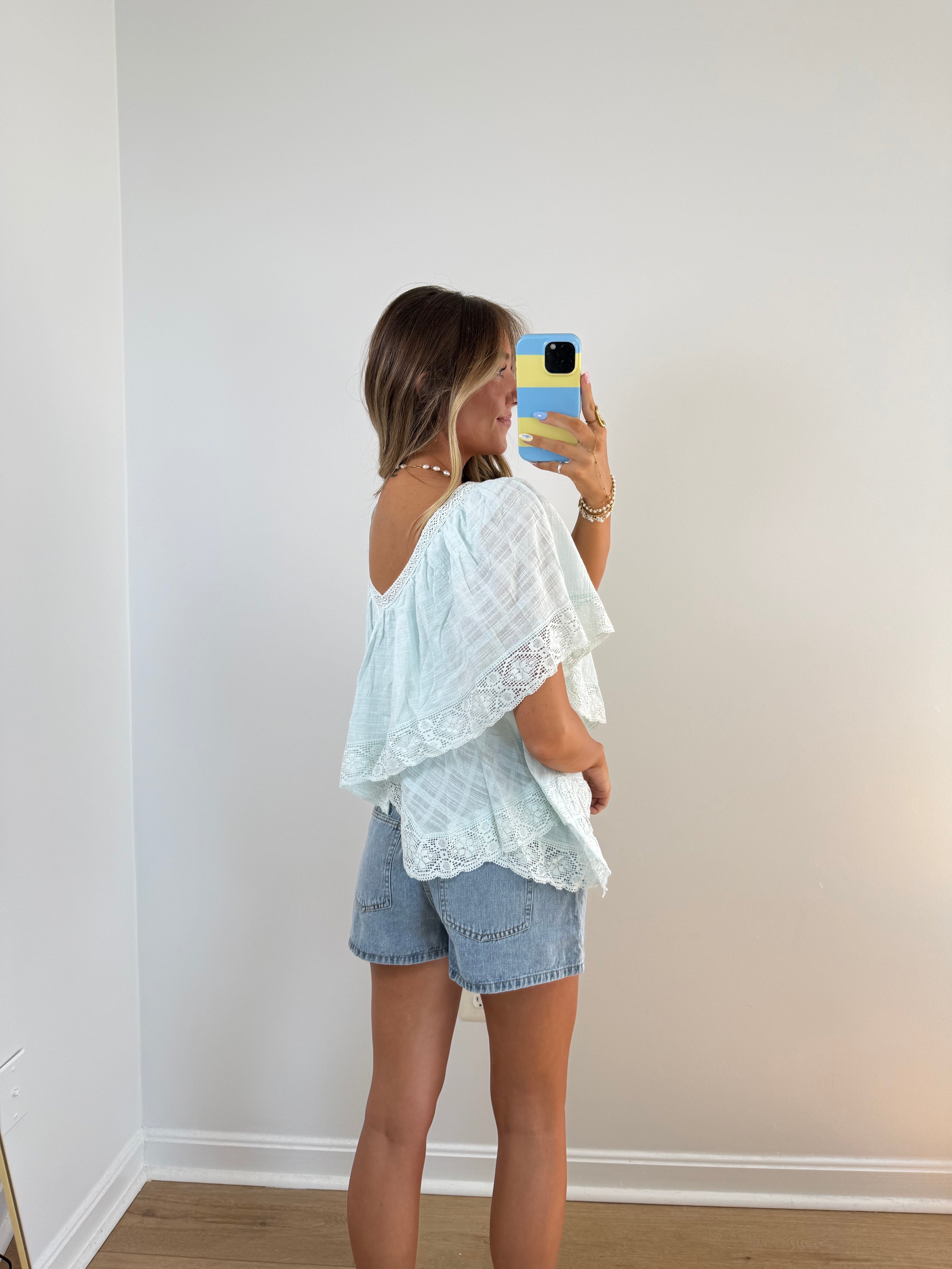 Ever After Blouse-Blue