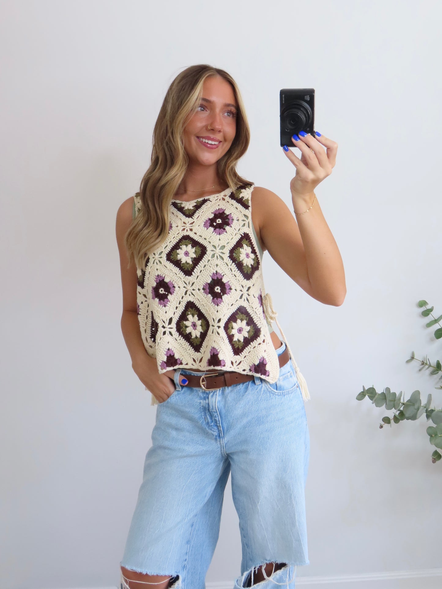 Autumn Petals Crochet Top