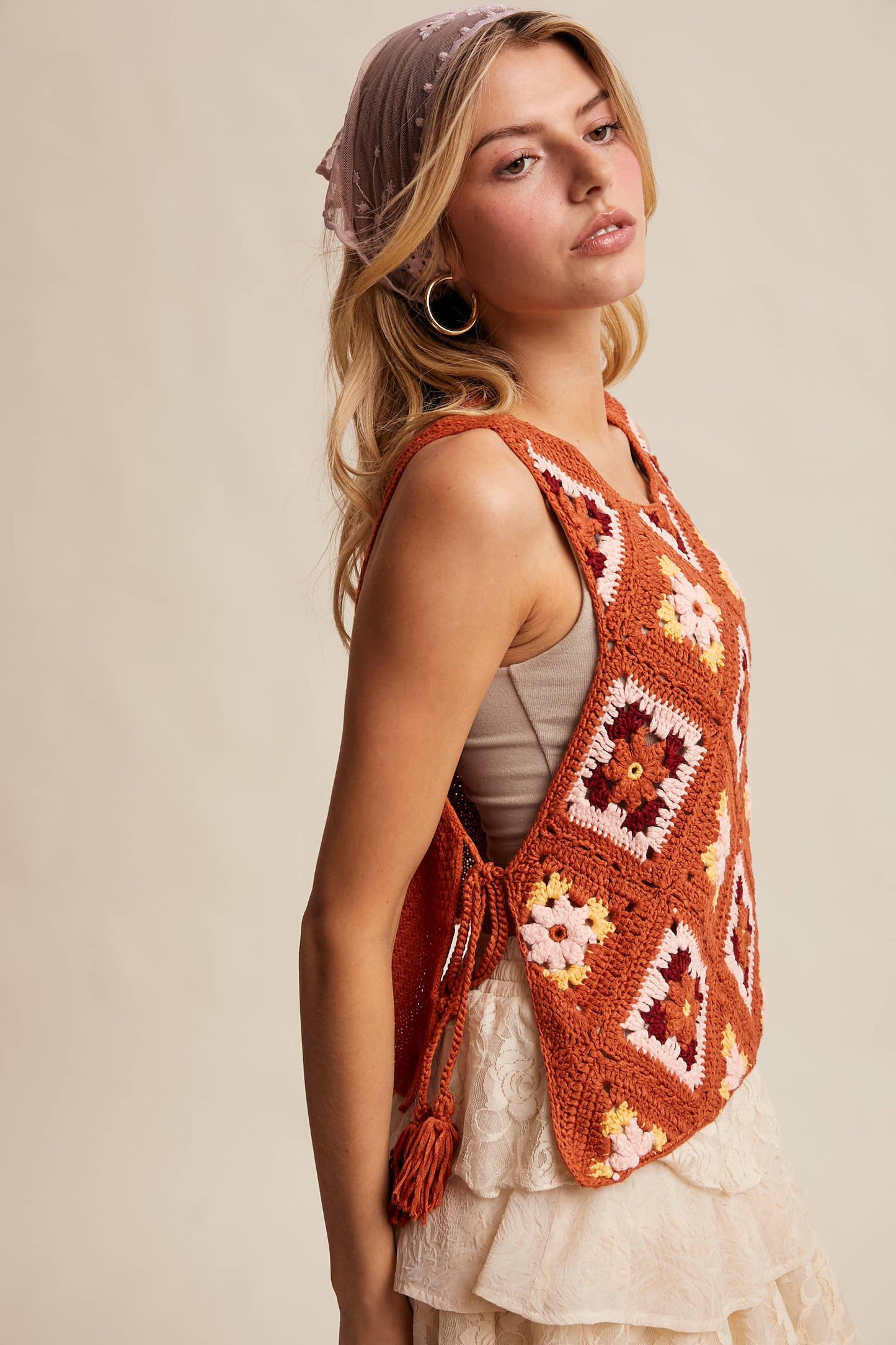 Autumn Petals Crochet Top