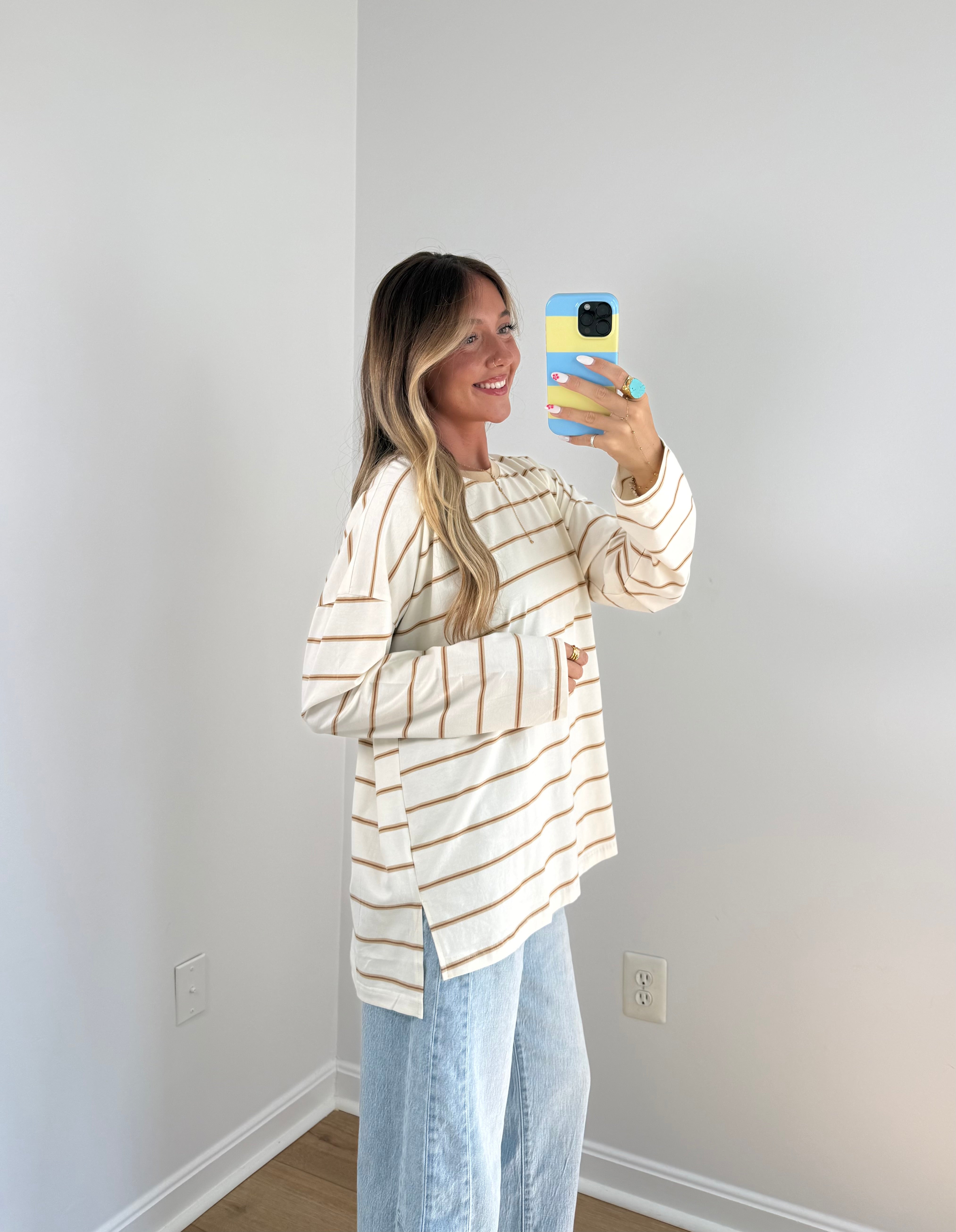 Riley Oversized Long Sleeve- Taupe