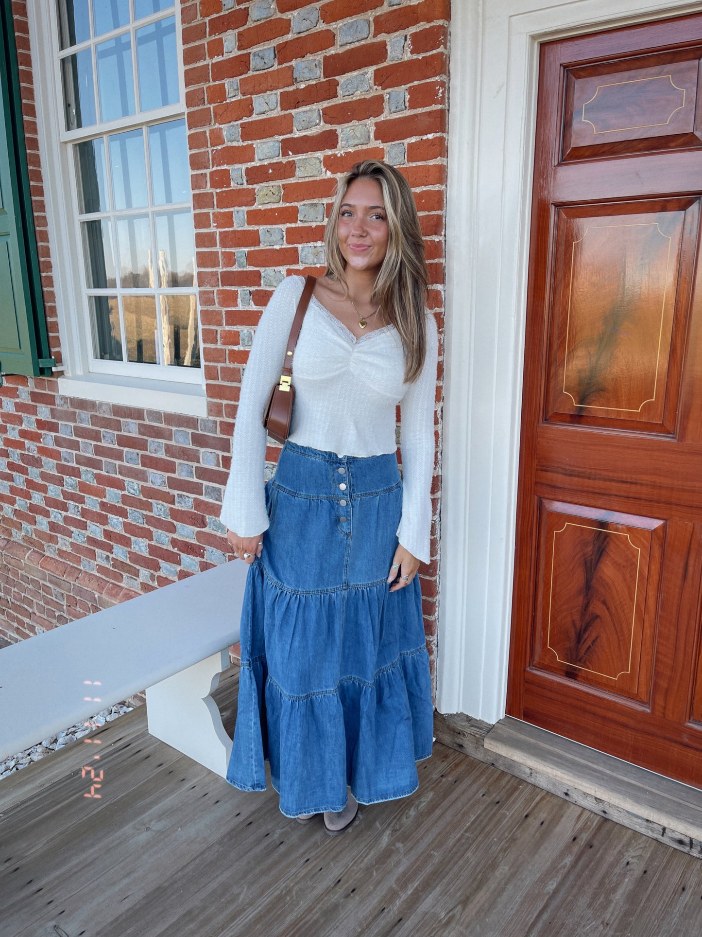 Romance Denim Skirt