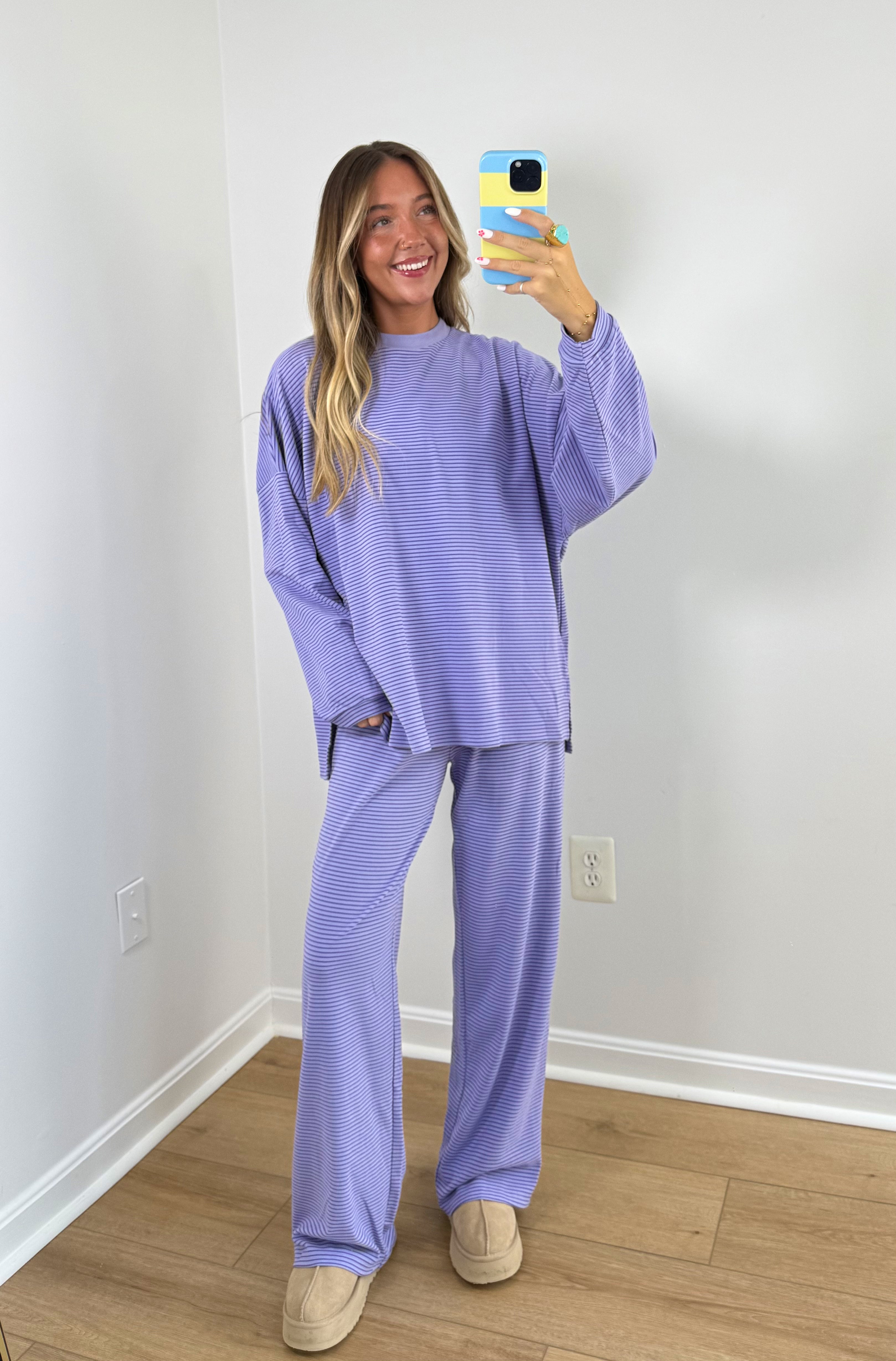 Cozy Club Top-Purple