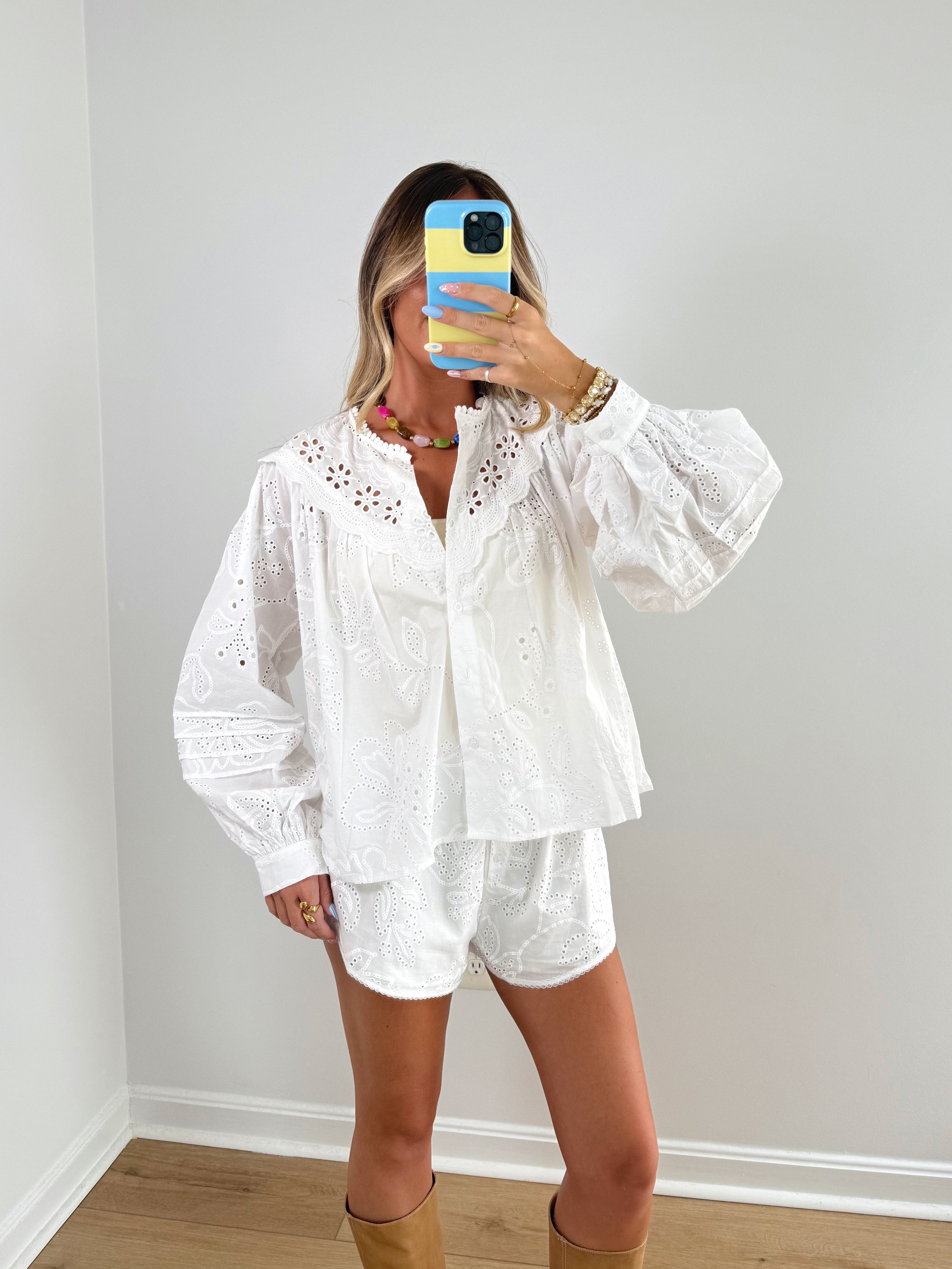 Sunday Eyelet Blouse