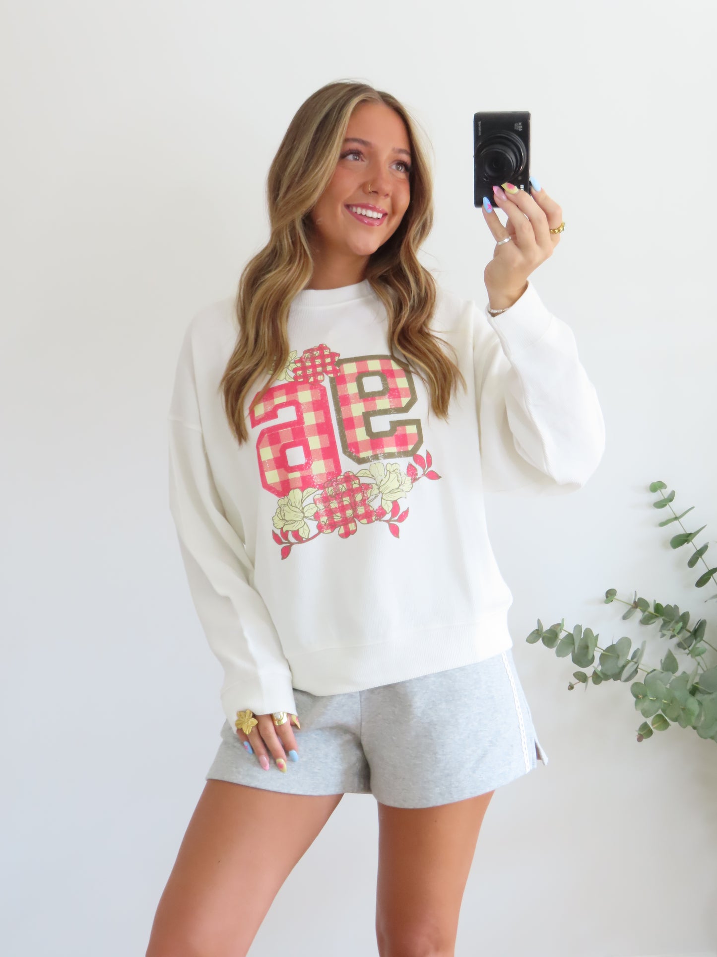Cutest On Campus Thermal Graphic Top