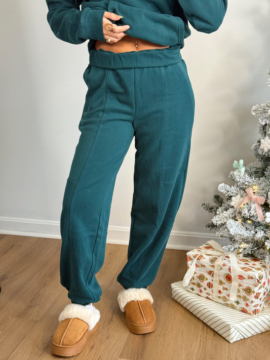 All Is Cozy Joggers (deep green)