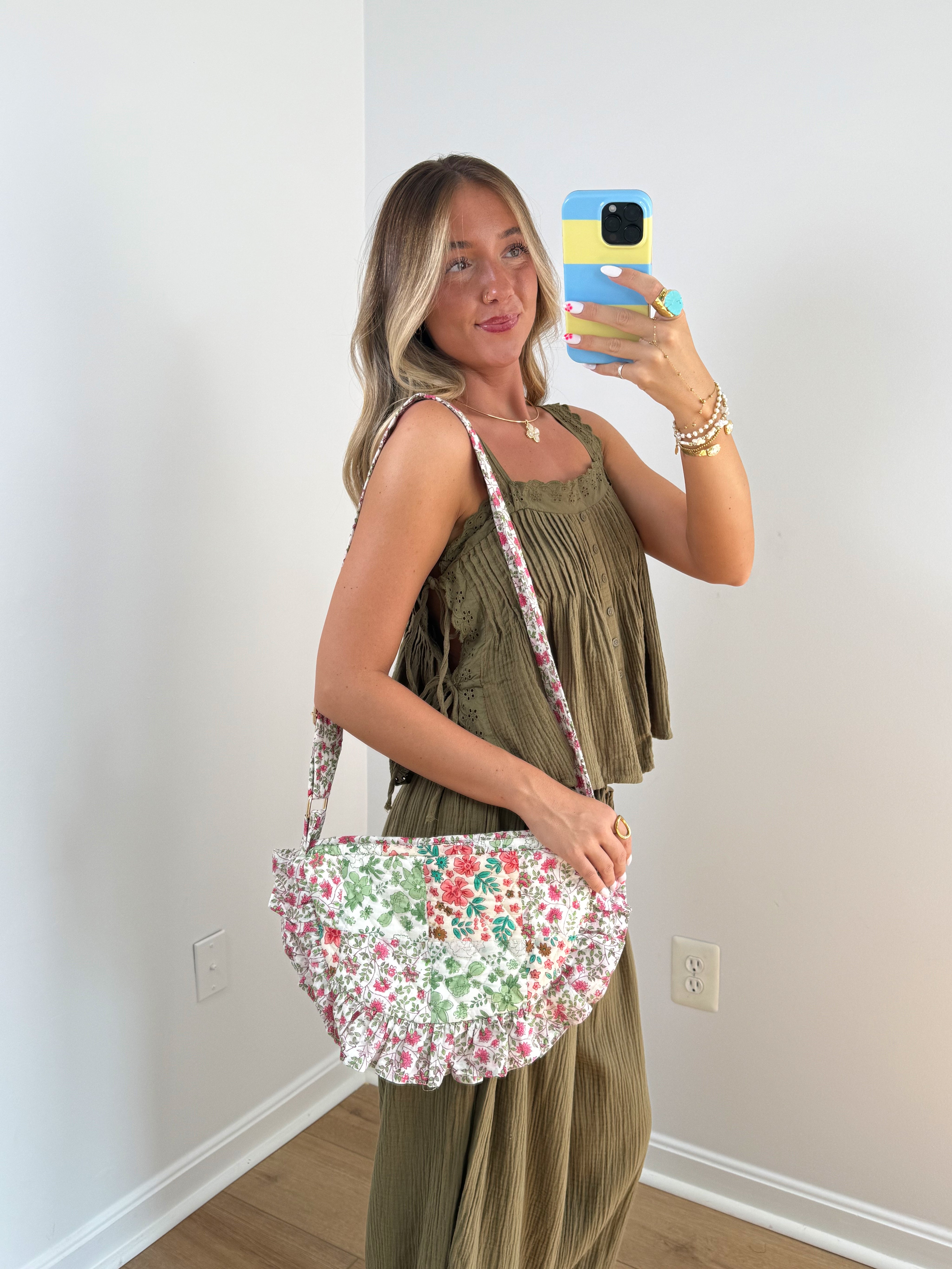 Flower Market Quilted Crossbody