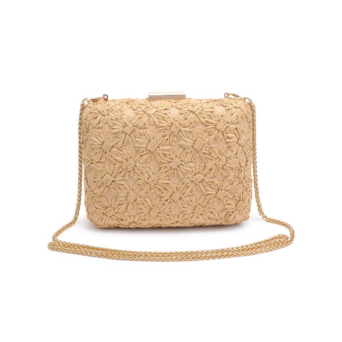 Golden Woven Clutch