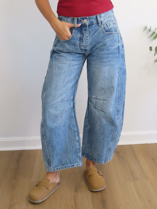 Cider Wash Barrel Jeans