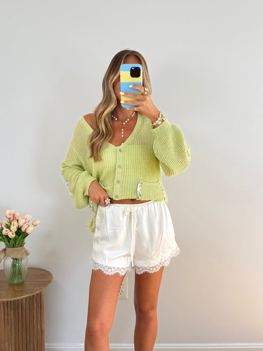 Lace Trim Shorts
