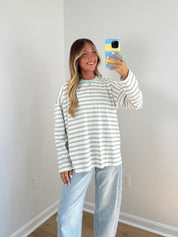 Riley Oversized Long Sleeve- Mint