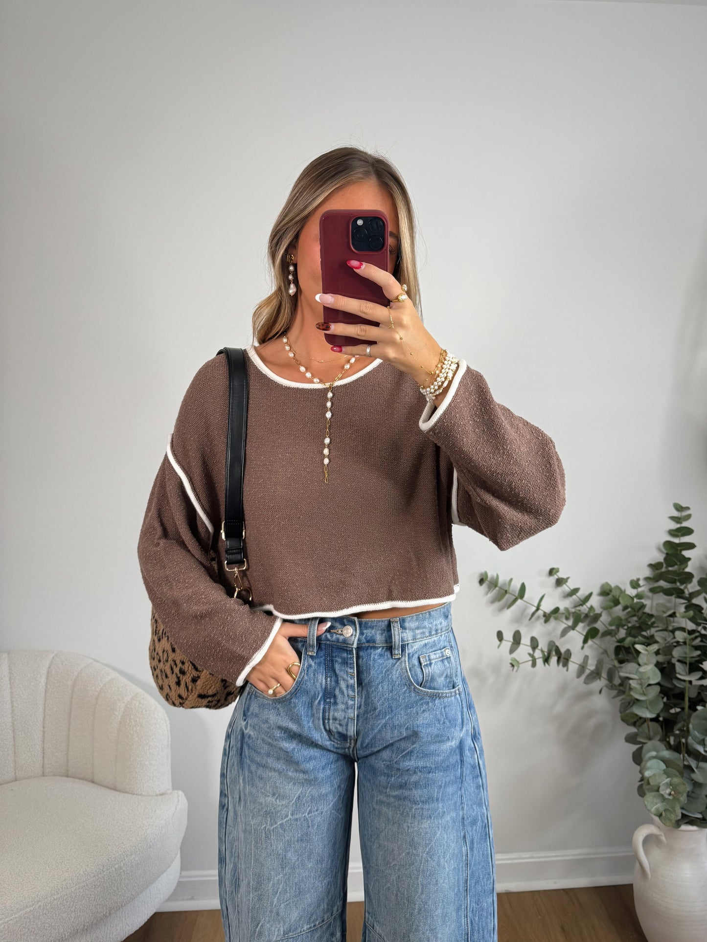 Mocha Moment Knit Top
