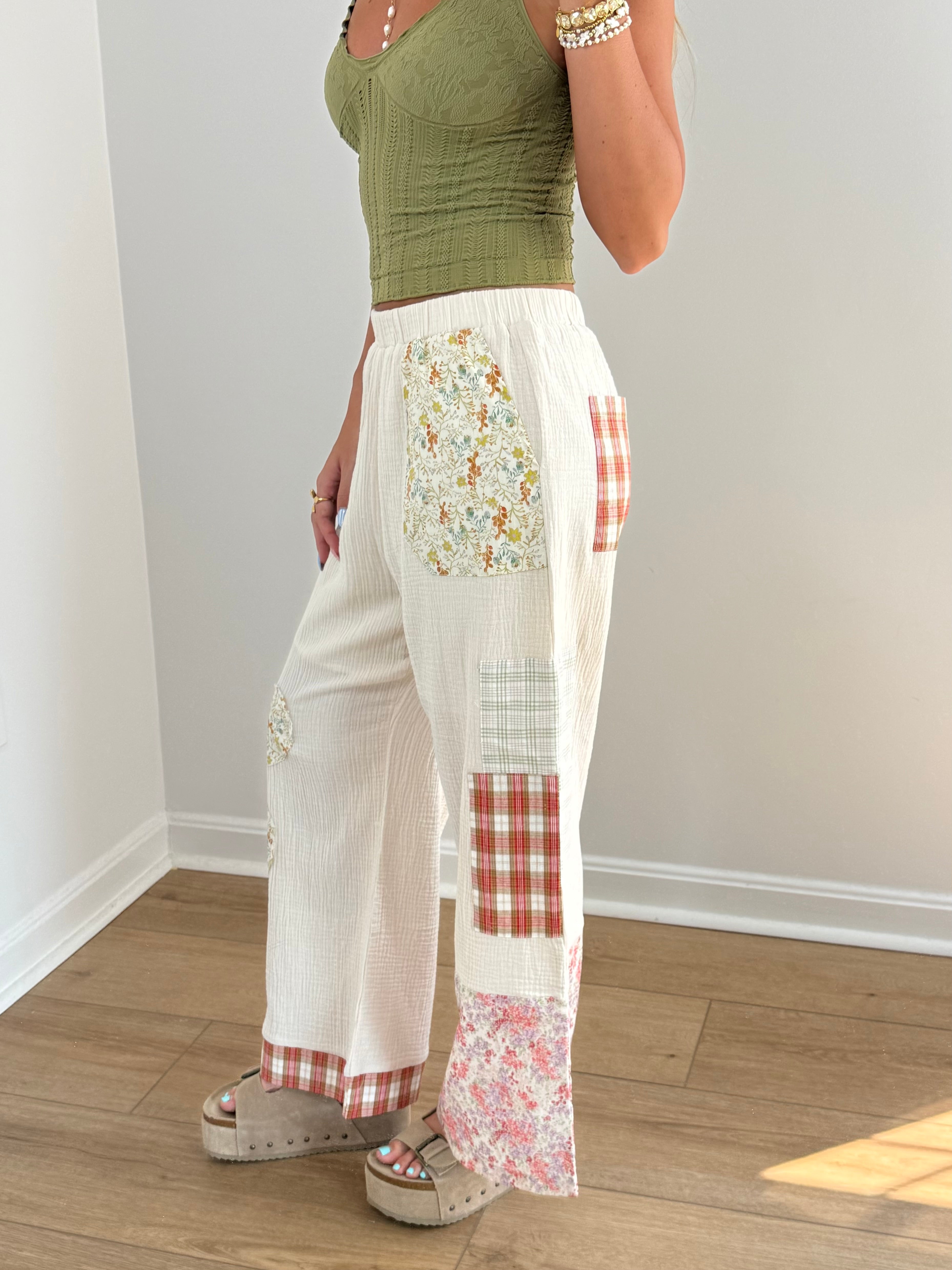 Last Bloom Patchwork Pants