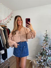 Denim Skort