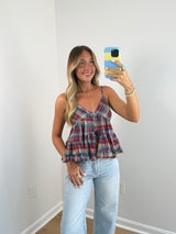 Kennedy Plaid tank