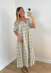 Falling For Color Dress- Sage