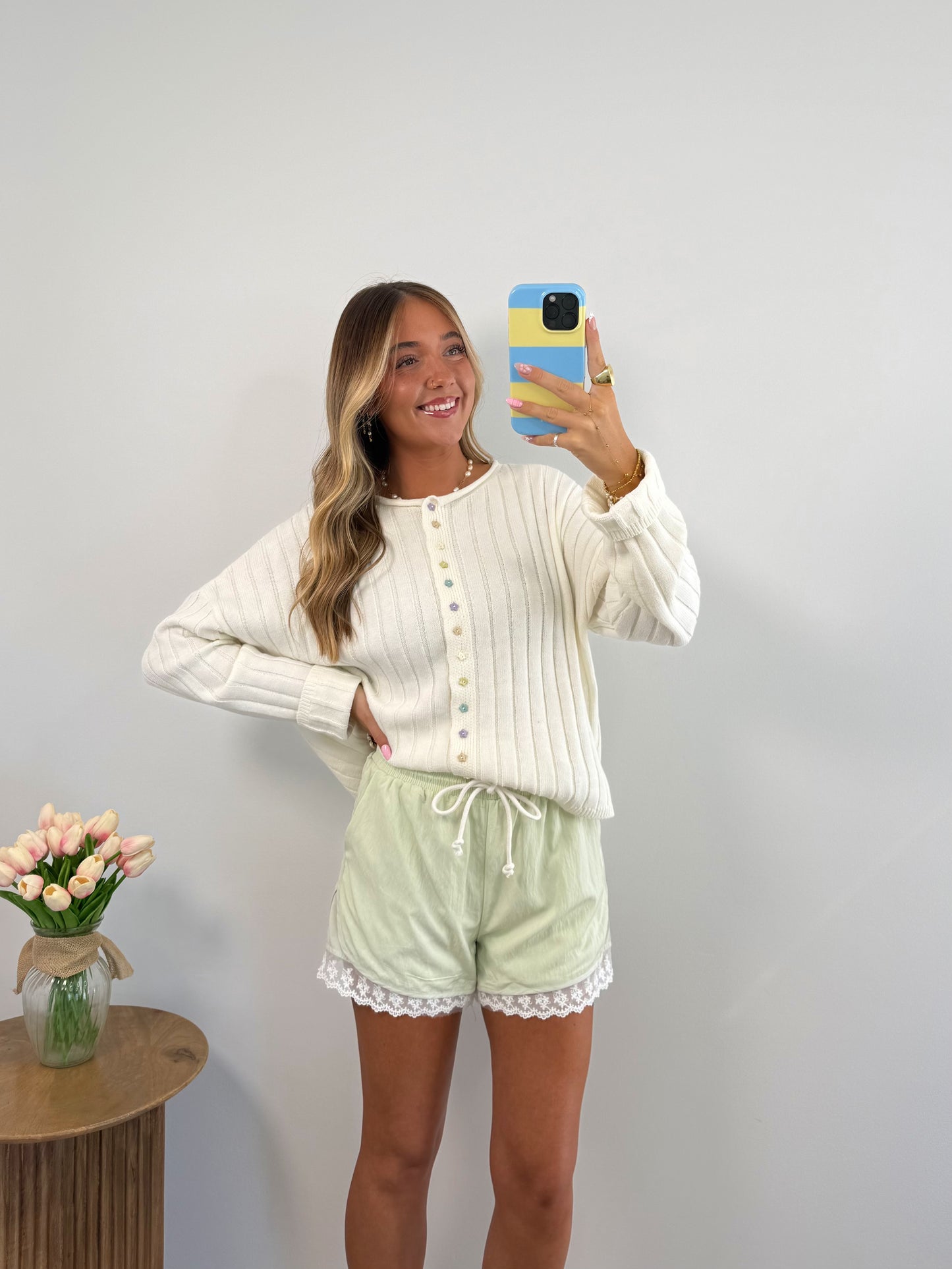 Petal Button Cardigan