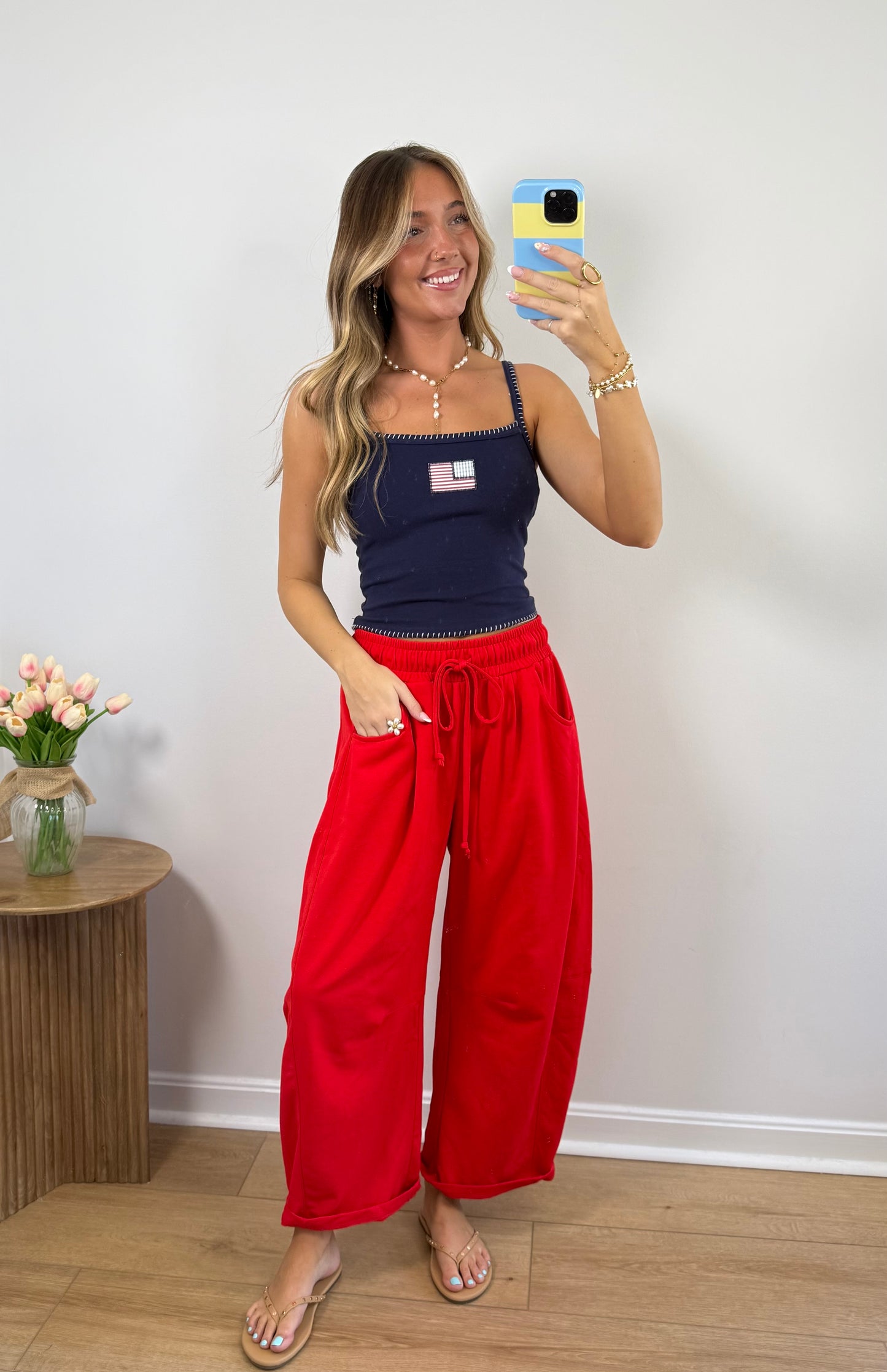 Barrel Lounge Pants- Red