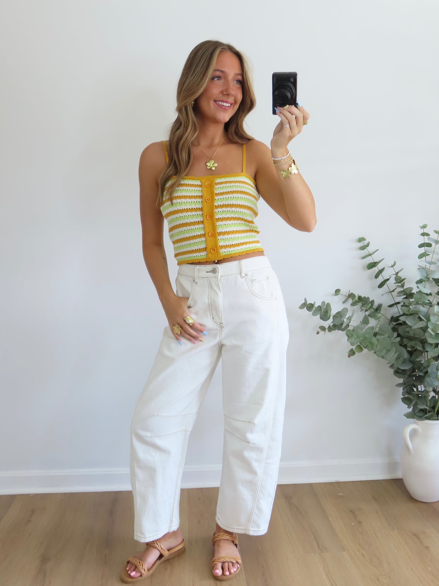 Honeydew Crochet Tank