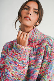 Confetti Turtleneck Sweater