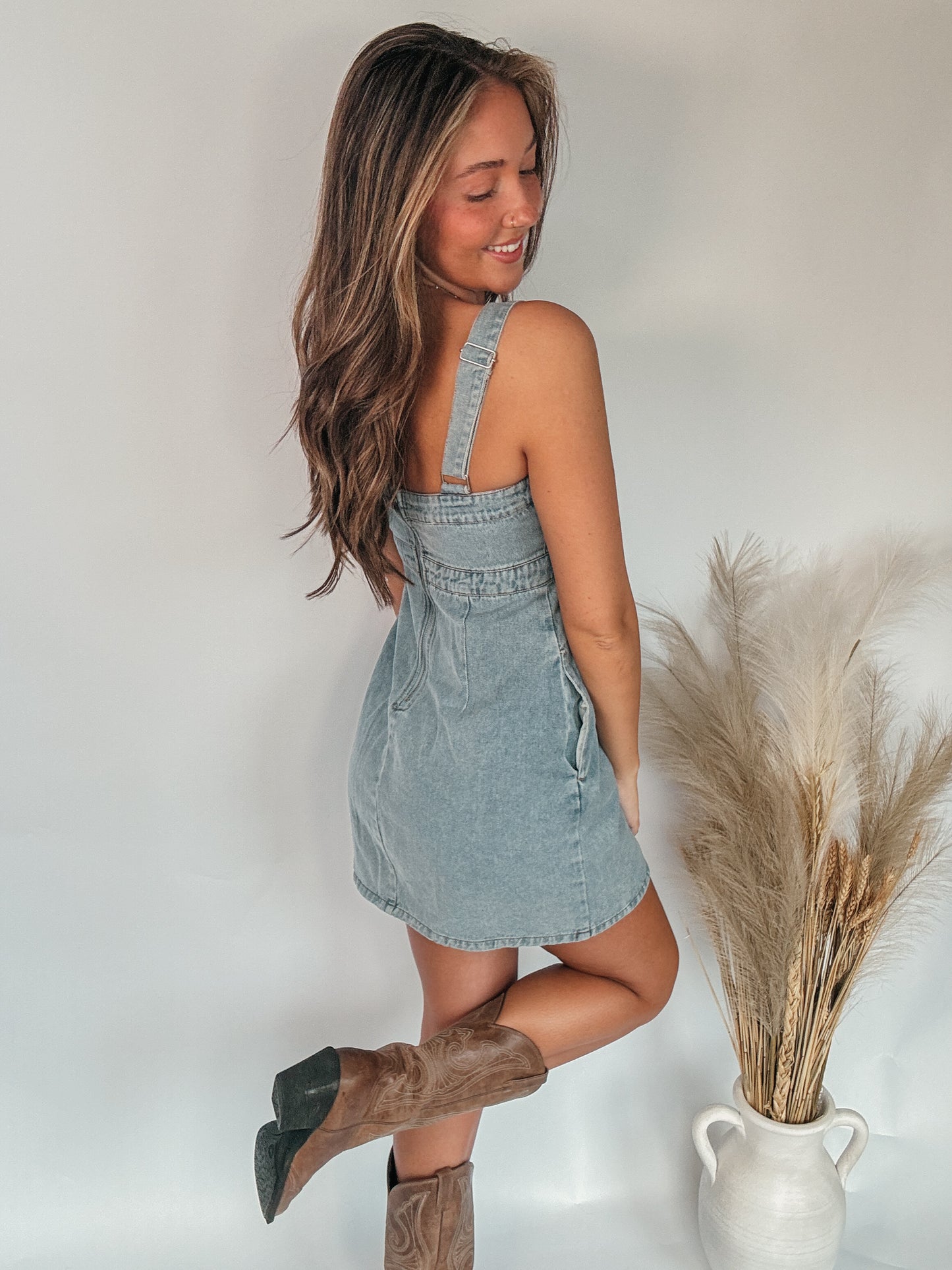 Country Charm Denim Dress