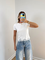 Delany Lace Trim Top
