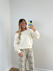 Marshmallow Boatneck Pullover