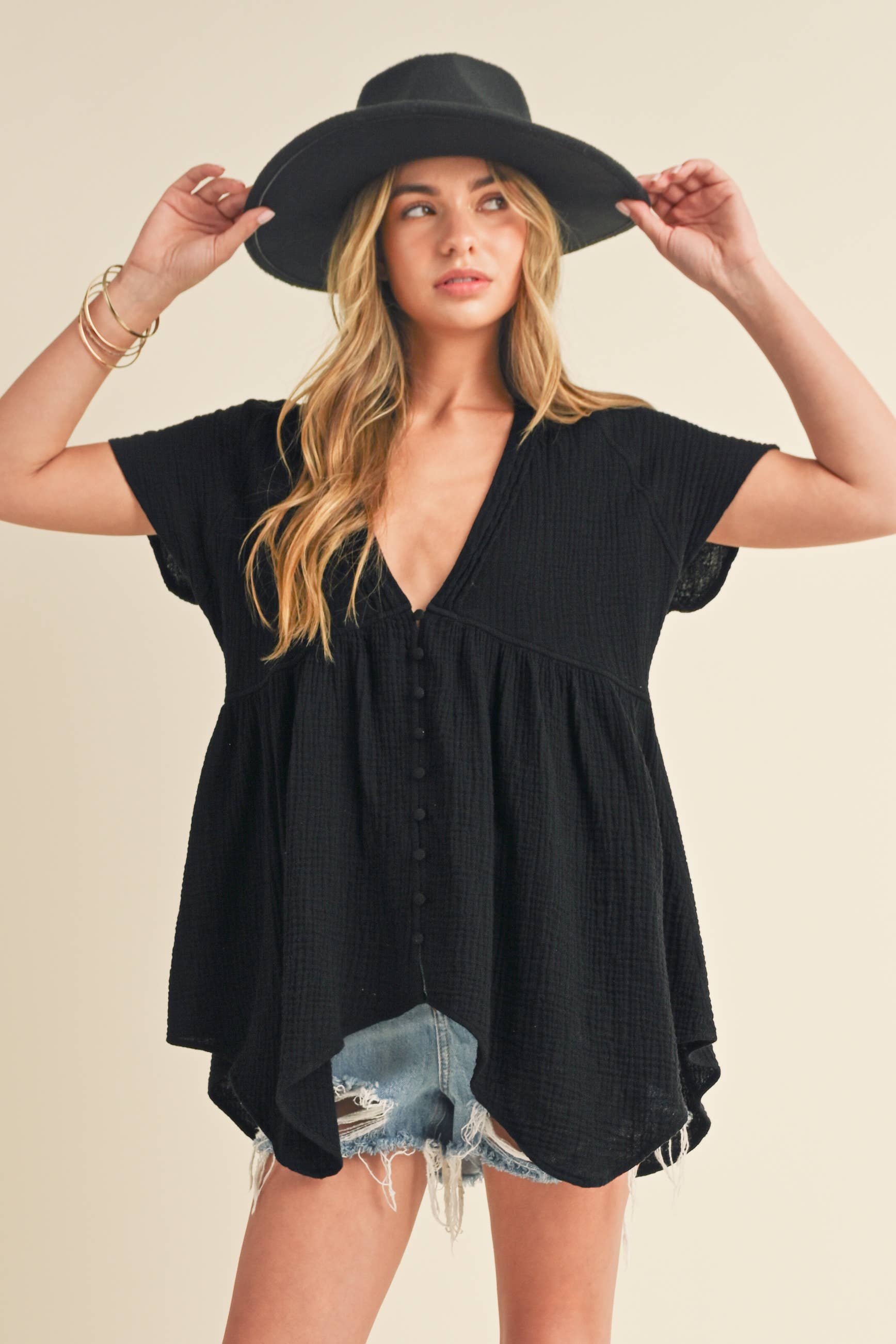 Button Down Blouse
