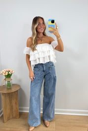 Southern Charm Off The Shoulder Top