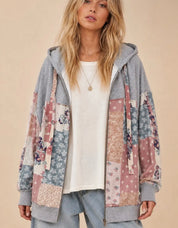 Patchwork Zip Up