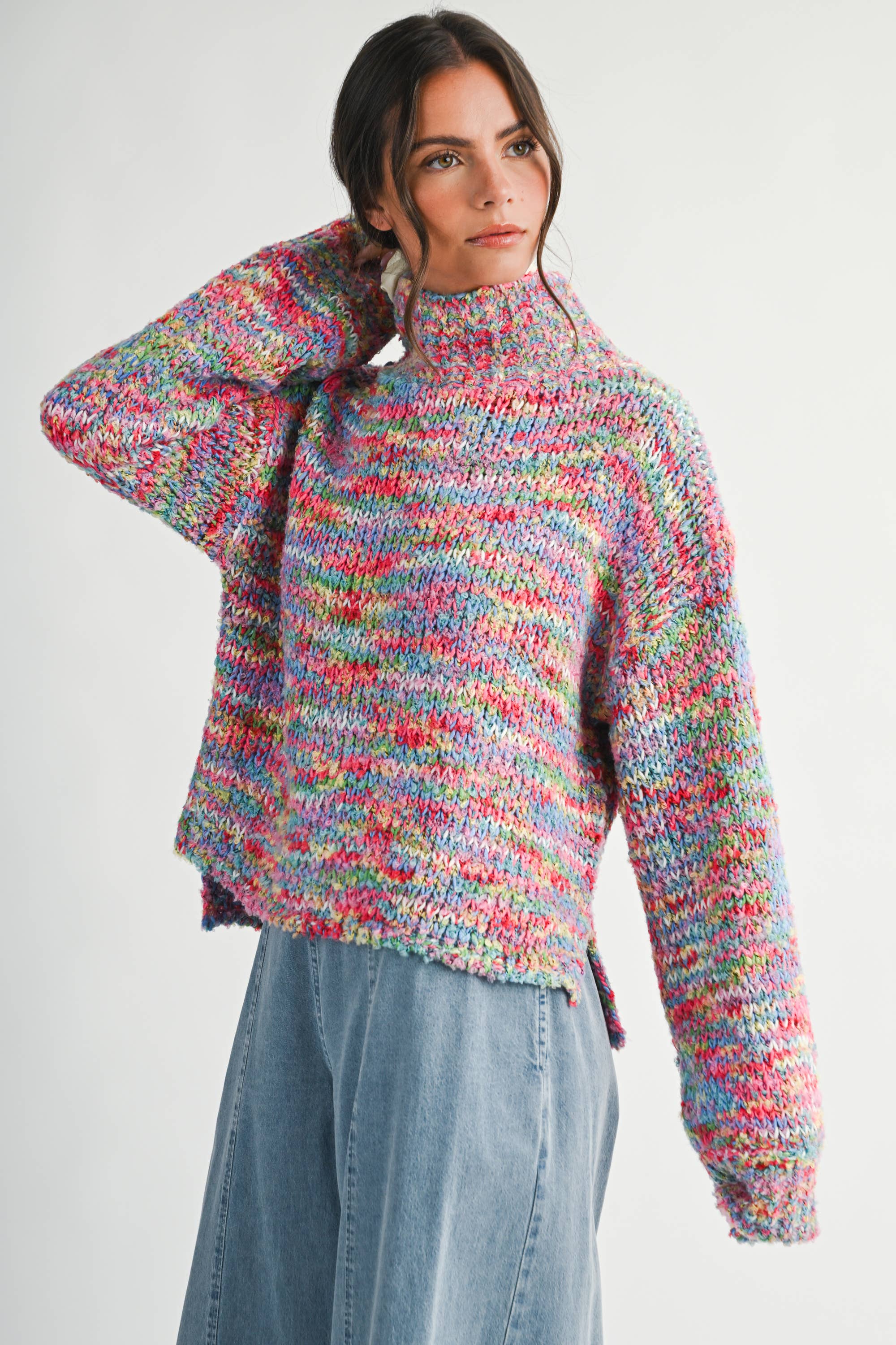 Confetti Turtleneck Sweater
