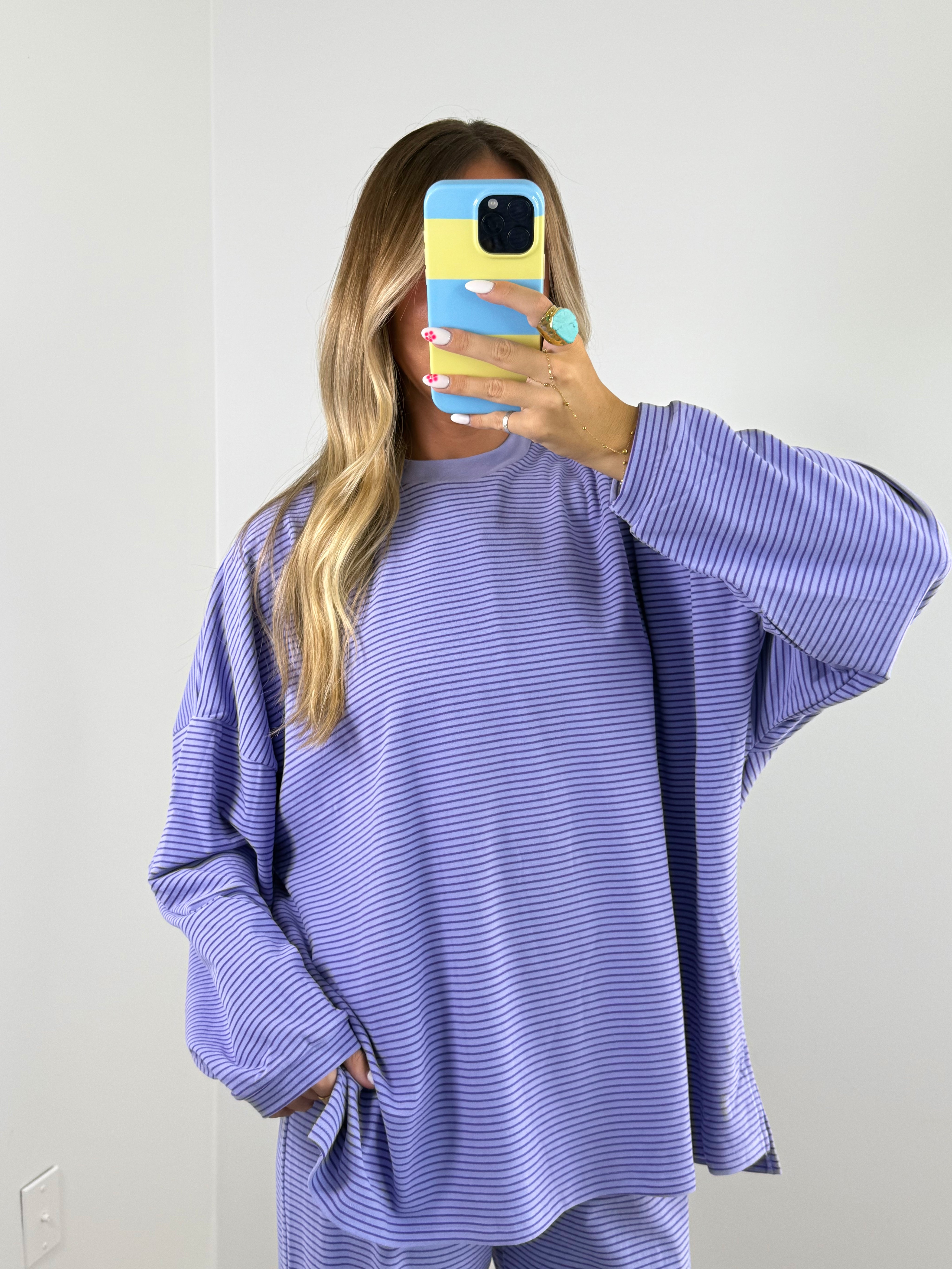 Cozy Club Top-Purple