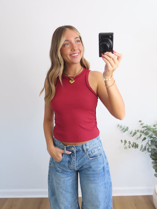 Freeform Inside Out Ribbed Tank