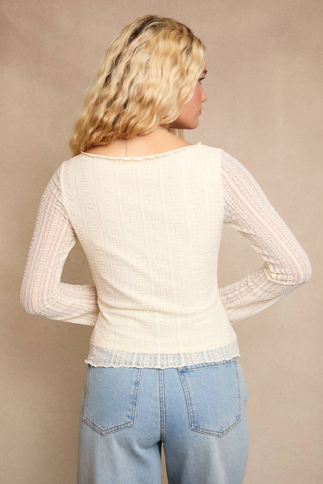 Ivory Stitch Top