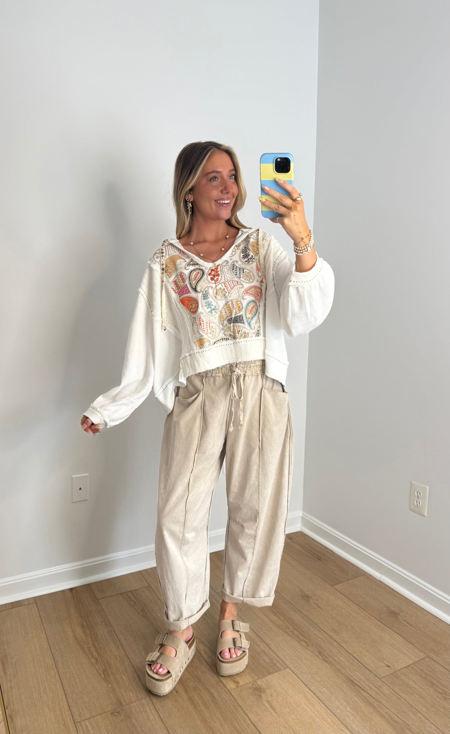 Colorful Paisley Pullover