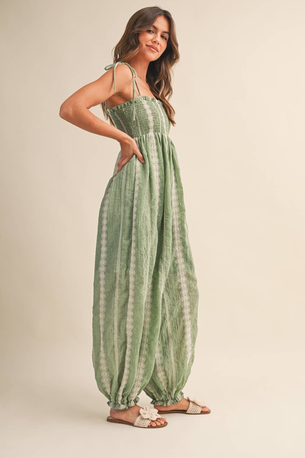 Delilah Jumpsuit- Green